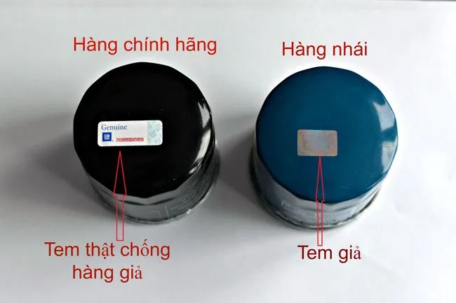 Cách chọn mua phụ tùng xe hơi chính hãng 5 phan biet ma hang phu tung xe hoi