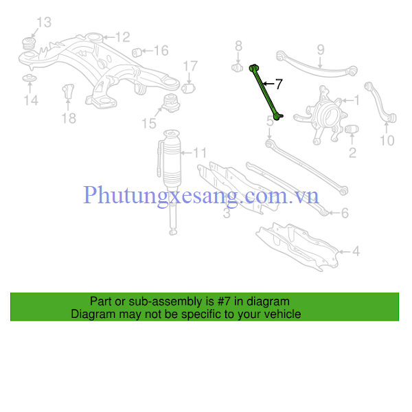 Càng sắt sau Mercedes S420 S430 S500 Càng sắt sau Mercedes S420 S430 S500