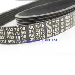 Dây curoa Meredes C200 C250 E250 C300 E300 W204 W212 M271 2012-2015-A0019937896, 6PK2315 2 Dây curoa Meredes C200 C250 E250 S-A