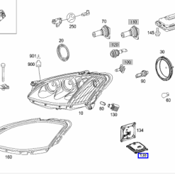 Hộp điều khiển Ballast Mercedes S400