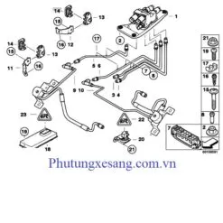 Van áp suất chia dầu thủy lực thanh