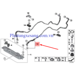 Ống nước làm mát dầu số BMW X5 E70 E
