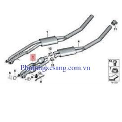 Ống xả đoạn nối tới bầu catalytic BM