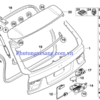 Dây giật cốp sau BMW X5 E70 (Số 12)-51247170936-51247170 3 Dây giật cốp sau BMW X5 E70