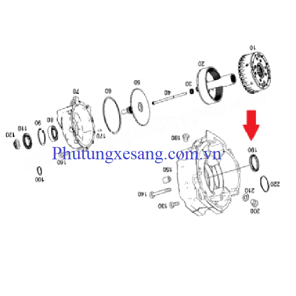 Phớt cát đăng cầu trước Mercedes GLK Phớt cát đăng cầu trước Mercedes GLK