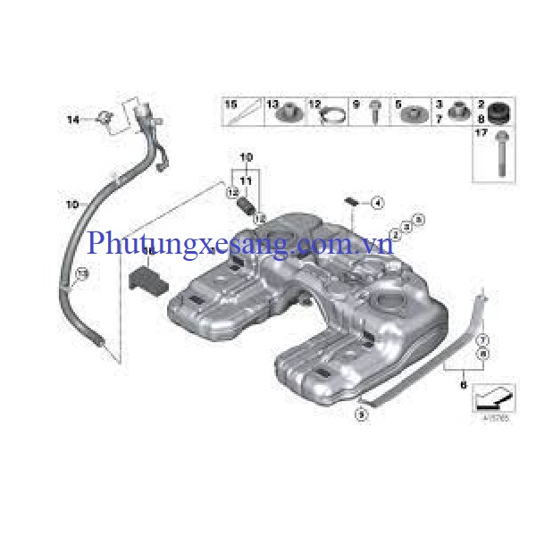 Ống bơm nhiên liệu bmw X5 X6 E70 E71 Ống bơm nhiên liệu bmw X5 X6 E70 E71