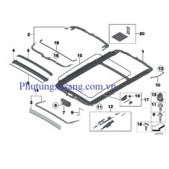 Nẹp cửa nóc panorama BMW X5 F15 E70