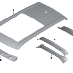 Thân vỏ khung nóc xe BMW X5 E70 ( số 1 ) (SD)