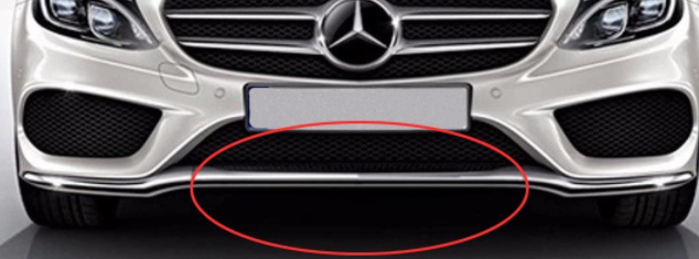 Nẹp (ốp) Crom ba đờ sốc trước trước giữa Mercedes Nẹp (ốp) Crom ba đờ sốc trước trước giữa Mercedes