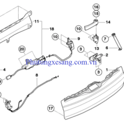 Ốp lưng cánh cửa hậu bên dưới BMW X5 E70 số -41627161677 2 Ốp lưng cánh cửa hậu bên dưới BMW X5