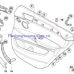 Tappi cánh cửa sau trái BMW X5 E70