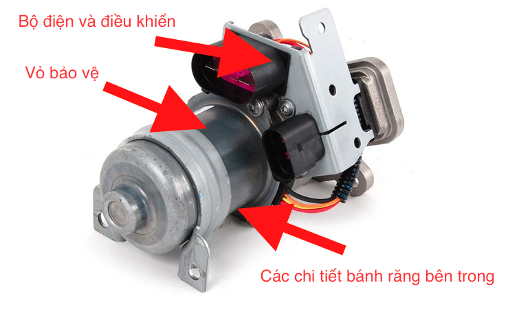 Mô tơ cài cầu xe Porsche Cayenne sản xuất 2008-2014 3 Thiết kế mô tơ cài cầu