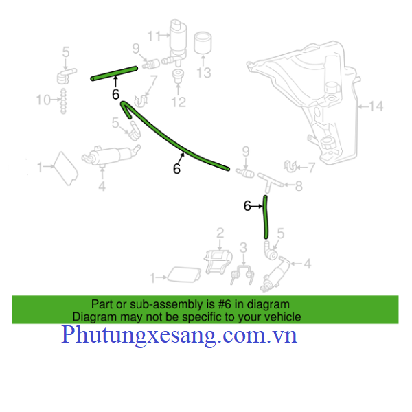 Tuy ô rửa đèn pha Audi Q5 Q7 A3 A4 Tuy ô rửa đèn pha Audi Q5 Q7 A3 A4