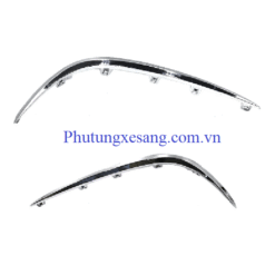 Nẹp crom ốp hướng gió cản trước trái