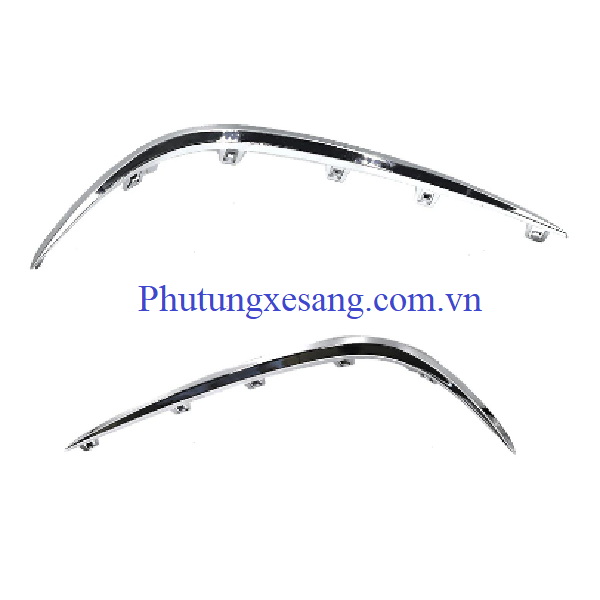 Nẹp crom ốp hướng gió cản trước trái Nẹp crom ốp hướng gió cản trước trái