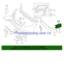 Xương đầu xe phải Mercedes S450 S550