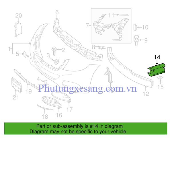 Xương đầu xe phải Mercedes S450 S550 Xương đầu xe phải Mercedes S450 S550