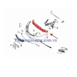 Xốp đỡ cản trước Mercedes S400 S450