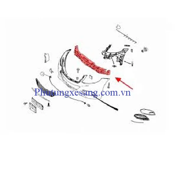 Xốp đỡ cản trước Mercedes S400 S450 Xốp đỡ cản trước Mercedes S400 S450