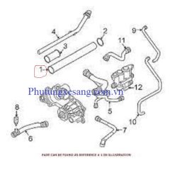 Ống nước làm mát BMW 760i 760Li 760L