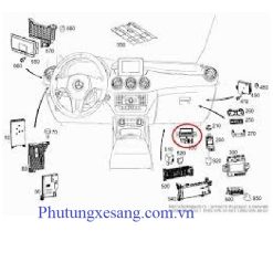 Hộp điều khiển ắc quy Mercedes GLA250 CLA45 -A0009822023 2 Hộp điều khiển ắc quy Mercedes GLA