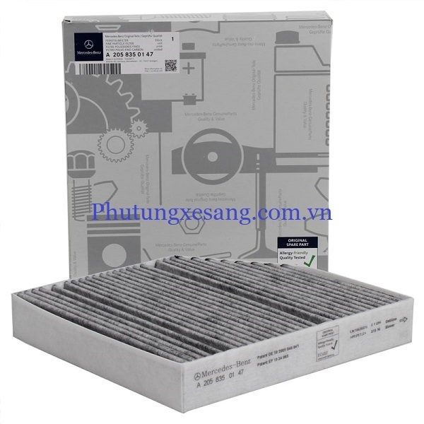 Lọc gió điều hòa thứ cấp cabin Mercedes C300 E-A2058350147 Lọc gió điều hòa thứ cấp cabin Mercedes C300 E-A2058350147