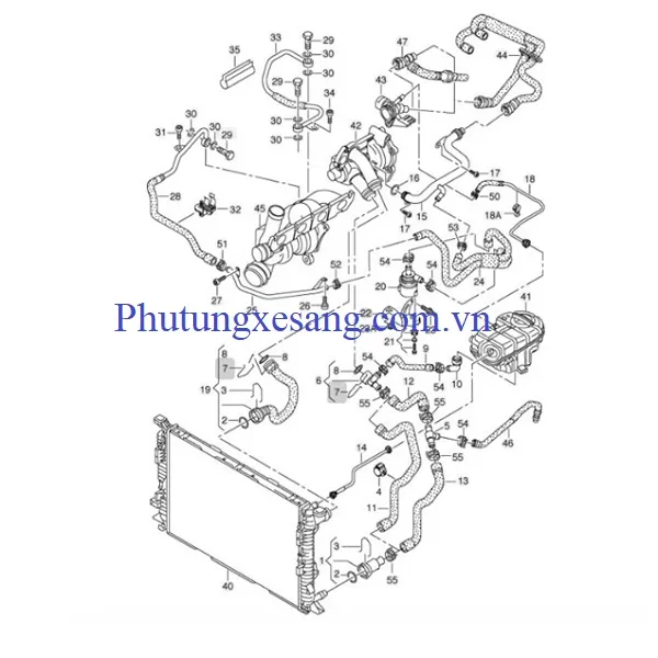 Ống nước vào bơm Audi A6 A6 quatro Ống nước vào bơm Audi A6 A6 quatro