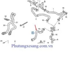 Ống nước Audi Q5 2011-2012