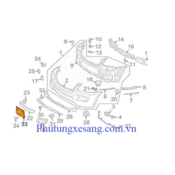 Tấm ốp biển số trước Mercedes ML320