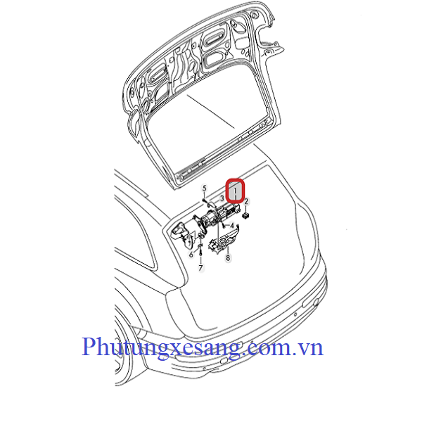 Mô tơ nâng cốp phải Audi Q7 Mô tơ nâng cốp phải Audi Q7