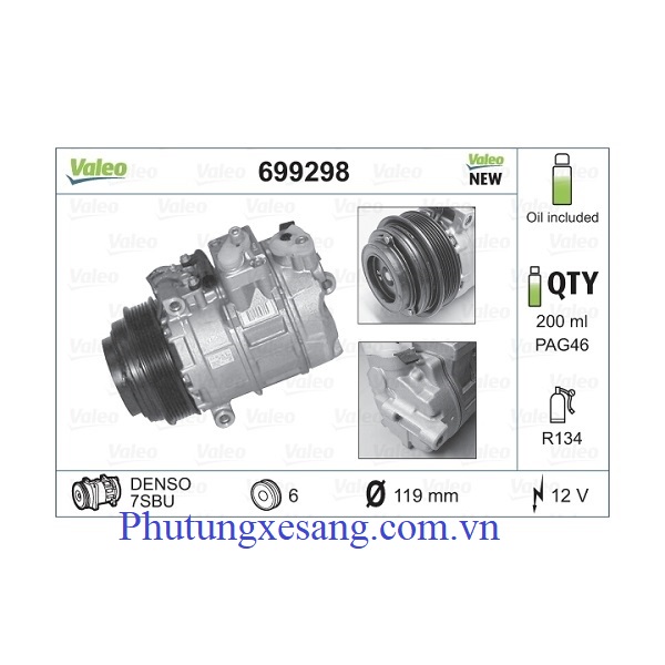 Lốc điều hòa Mercedes C220 C230 CL Lốc điều hòa Mercedes C220 C230 CL