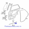 Nẹp dưới cánh cửa sau bên trái Mercedes ML320-A1646904962 2 Nẹp dưới cánh cửa sau bên trái Merce
