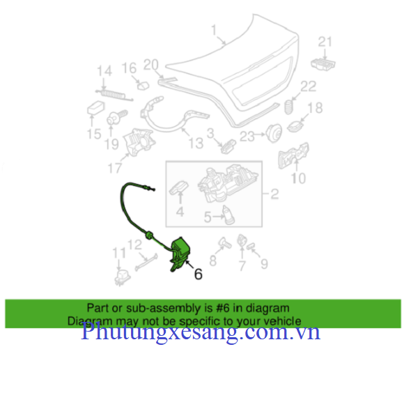 Khóa cốp sau Mercedes C230 C350 CLS Khóa cốp sau Mercedes C230 C350 CLS