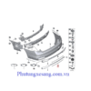 Nẹp crom cản sau dưới BMW 725i 730i 740i 750i -51127369917 2 Nẹp crom cản sau dưới BMW 725i 730i