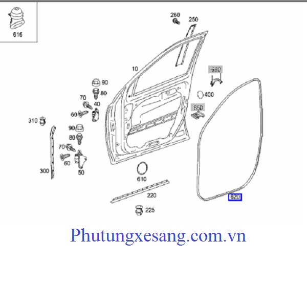 Gioăng cánh cửa trước Mercedes ML350 93f15cfb0fa84c5e84d53cdae763dbc1 1