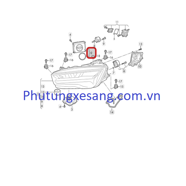 Hộp điều khiển đèn pha Audi A3 A6 A7 Hộp điều khiển đèn pha Audi A3 A6 A7