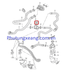 Van nước nóng Audi A4 A5 Q5 Volkswag