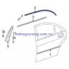 Nẹp crom trên kính cửa sau trái Mercedes S350 S-A2216980580 2 Nẹp crom trên kính cửa sau trái Merc