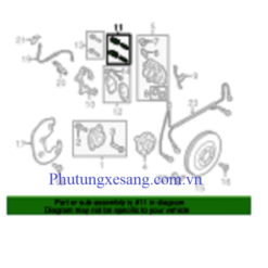 Cao su cuppen chốt caliper sau Audi