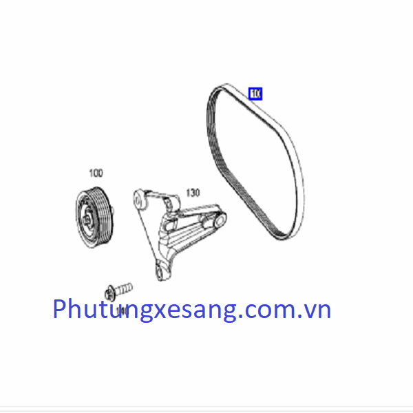 Dây curoa tổng Mercedes SL400 GL400 Dây curoa tổng Mercedes SL400 GL400
