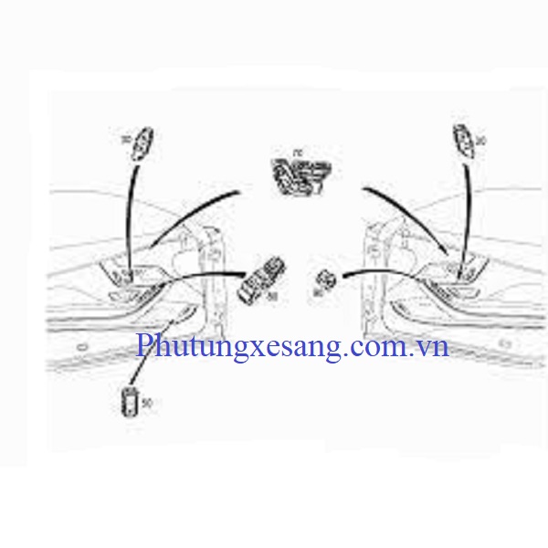 Công tắc điều khiển ghế trái Mercede Công tắc điều khiển ghế trái Mercede