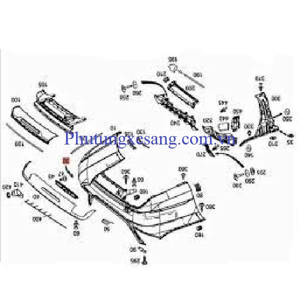 Đèn phản quang cản sau phải Mercedes Đèn phản quang cản sau phải Mercedes