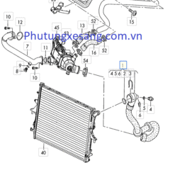 Ống nước từ bơm vào két Audi Q7 V8 2006-2010-7L6122051AA 2 Ống nước từ bơm vào két Audi Q7 V8 2