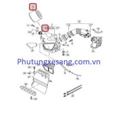 Lọc gió động cơ Audi A4 A5 Q5 3.0 3.2 V6-8K0133843-8K01338 2 Lọc gió động cơ Audi A4 A5 Q5 3