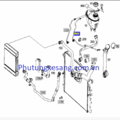 Ống nước hồi bình nước phụ Mercedes