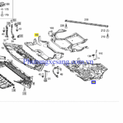 Tấm chắn giữa động cơ Mercedes E350