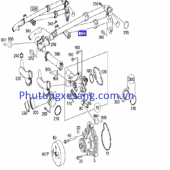 Ống nước làm mát Mercedes C180 C200