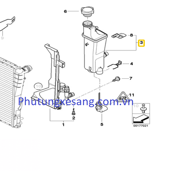Bình nước phụ BMW X3 X5 323i 325i 32 Bình nước phụ BMW X3 X5 323i 325i 32