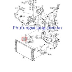 Ống nước làm mát từ bơm vào két Audi