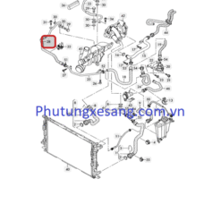 Ống nước làm mát Audi A4 A5 A6 Q5